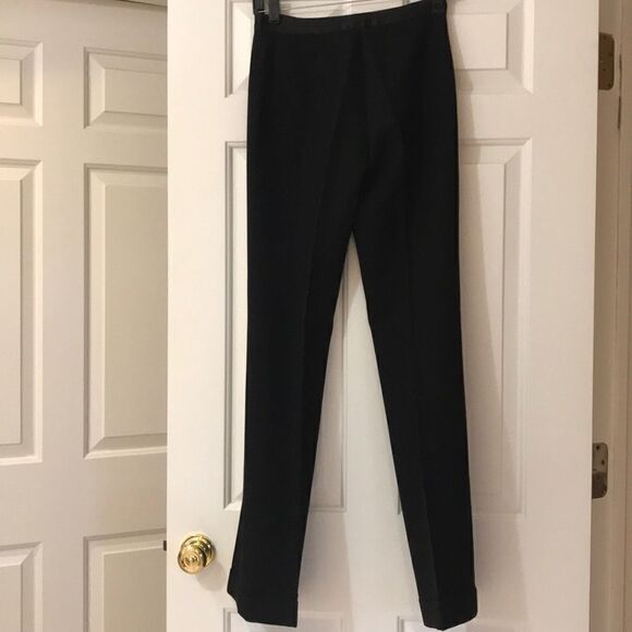 MOSCHINO Black Wool Dress Pant with Cuff - Picture 4 of 5